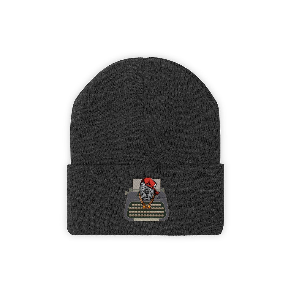 Thumbnail: Writing Buddy: Bruce: Knit Beanie