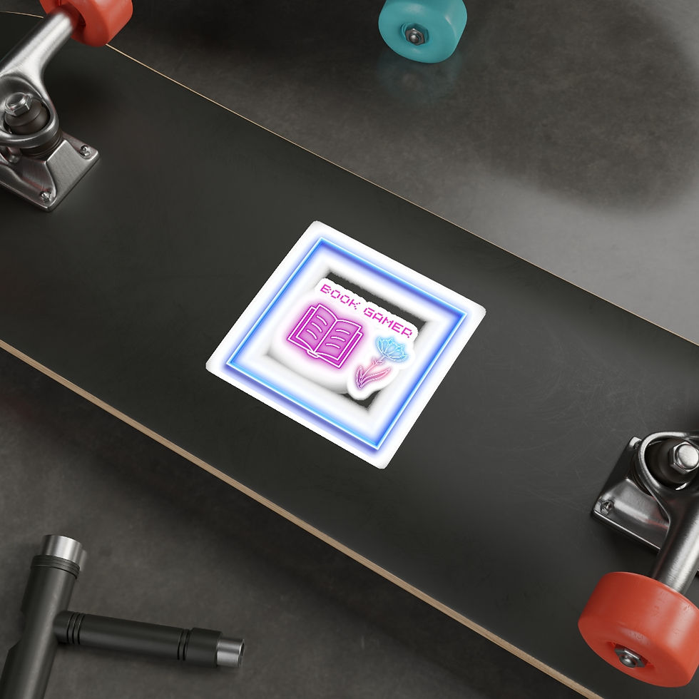 Thumbnail: Book Gamer Pink Rose: Die-Cut Stickers