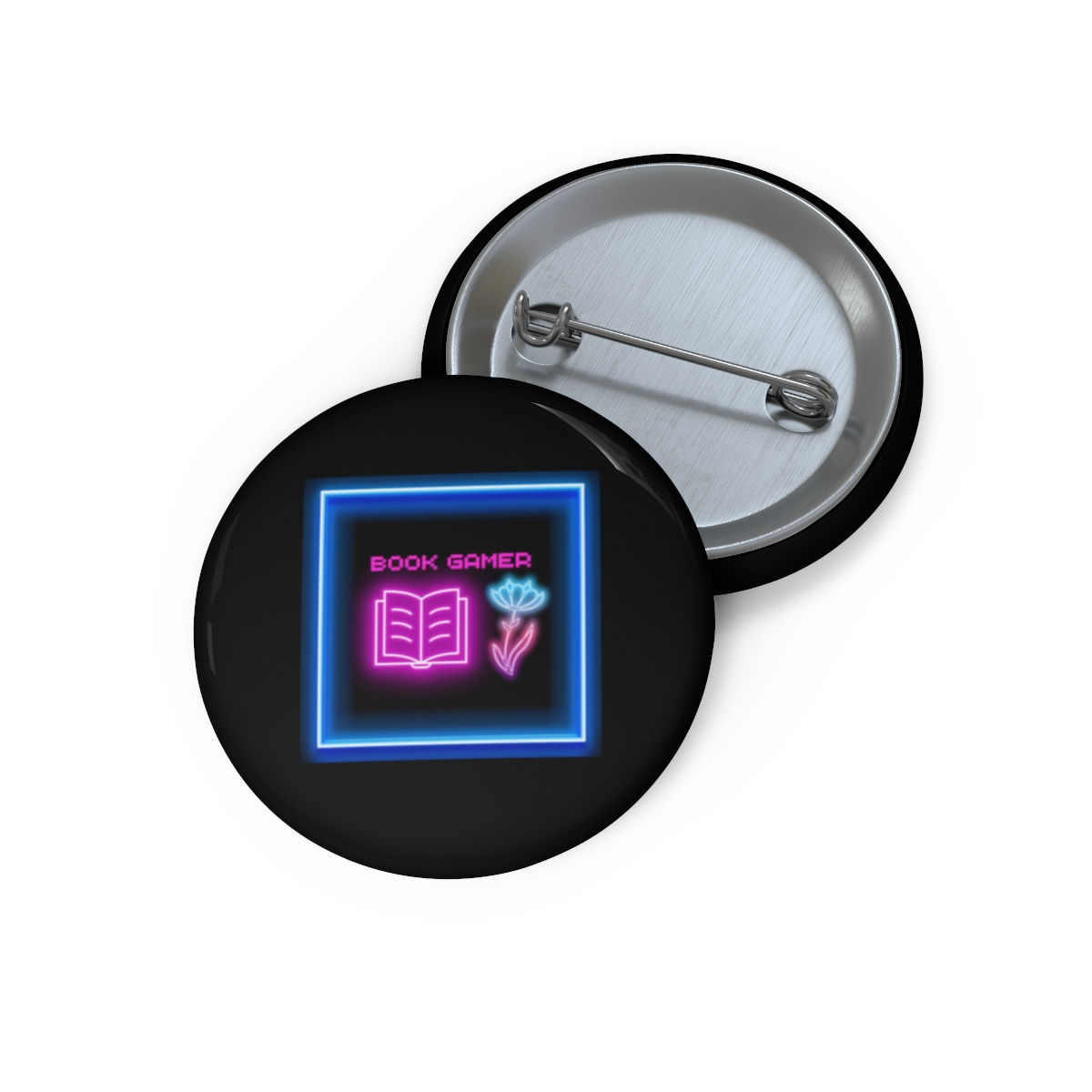 Book Gamer Pink Rose: Pin Buttons