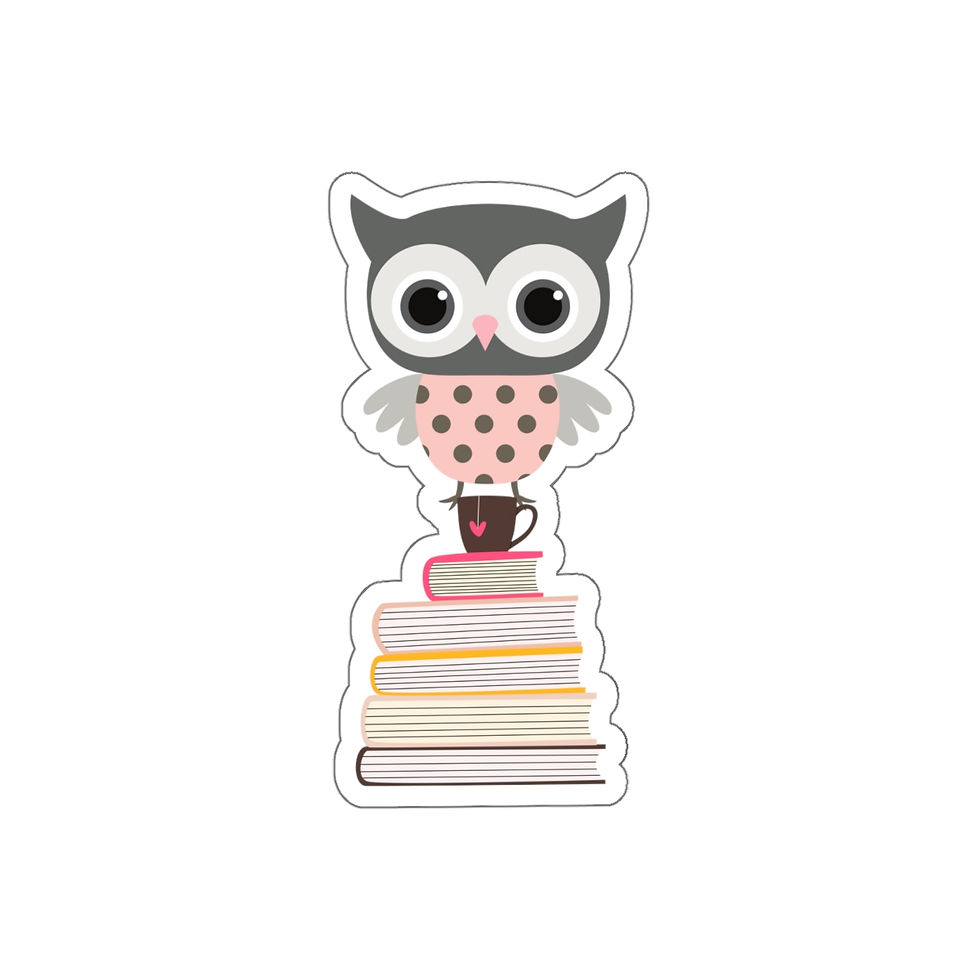 Thumbnail: Owl design #1: Die-Cut Stickers