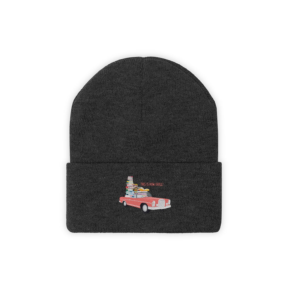 Thumbnail: This is How I Roll: Pink -  Knit Beanie
