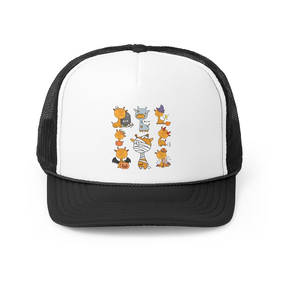 Thumbnail: Giraffe Halloween Party: Trucker Caps