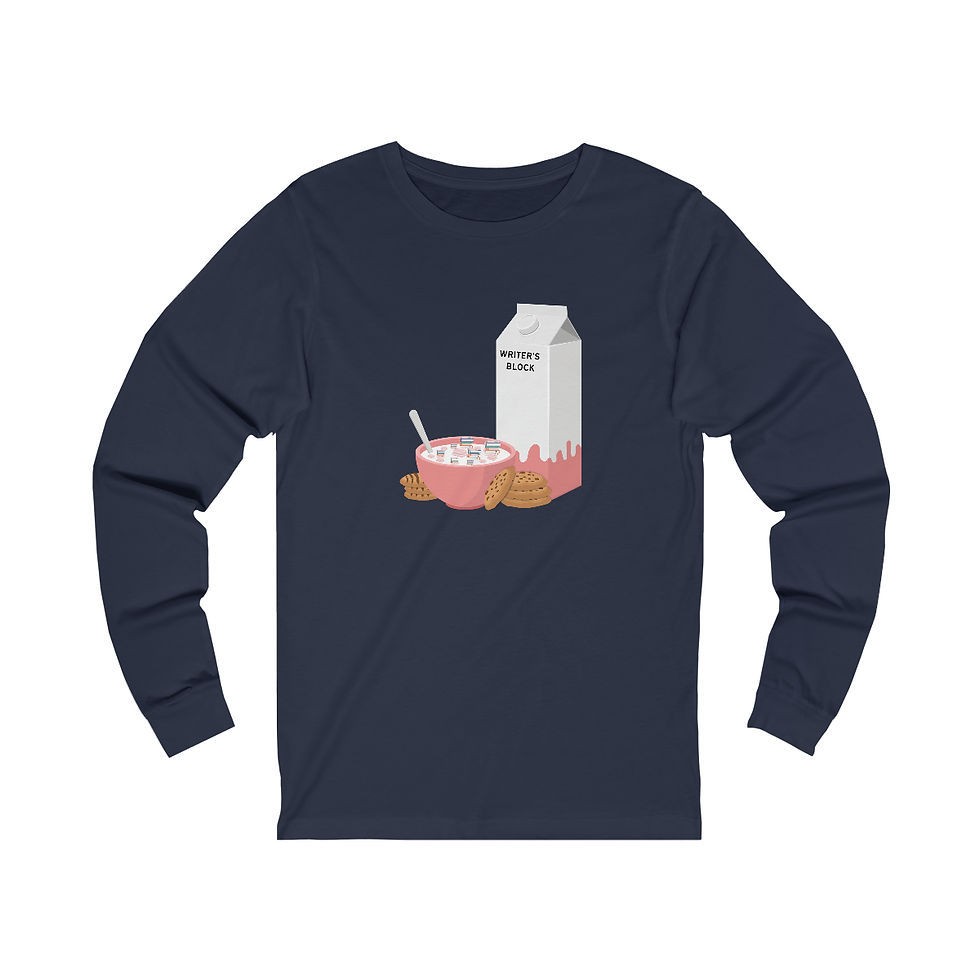 Thumbnail: Writer's Block Pink: long sleeve tee