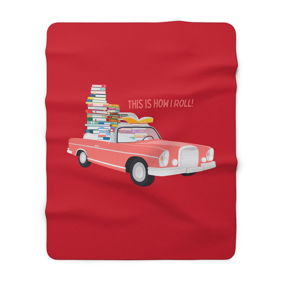 Thumbnail: This is How I Roll Pink Cadillac: High Quality Cozy Fleece Blanket