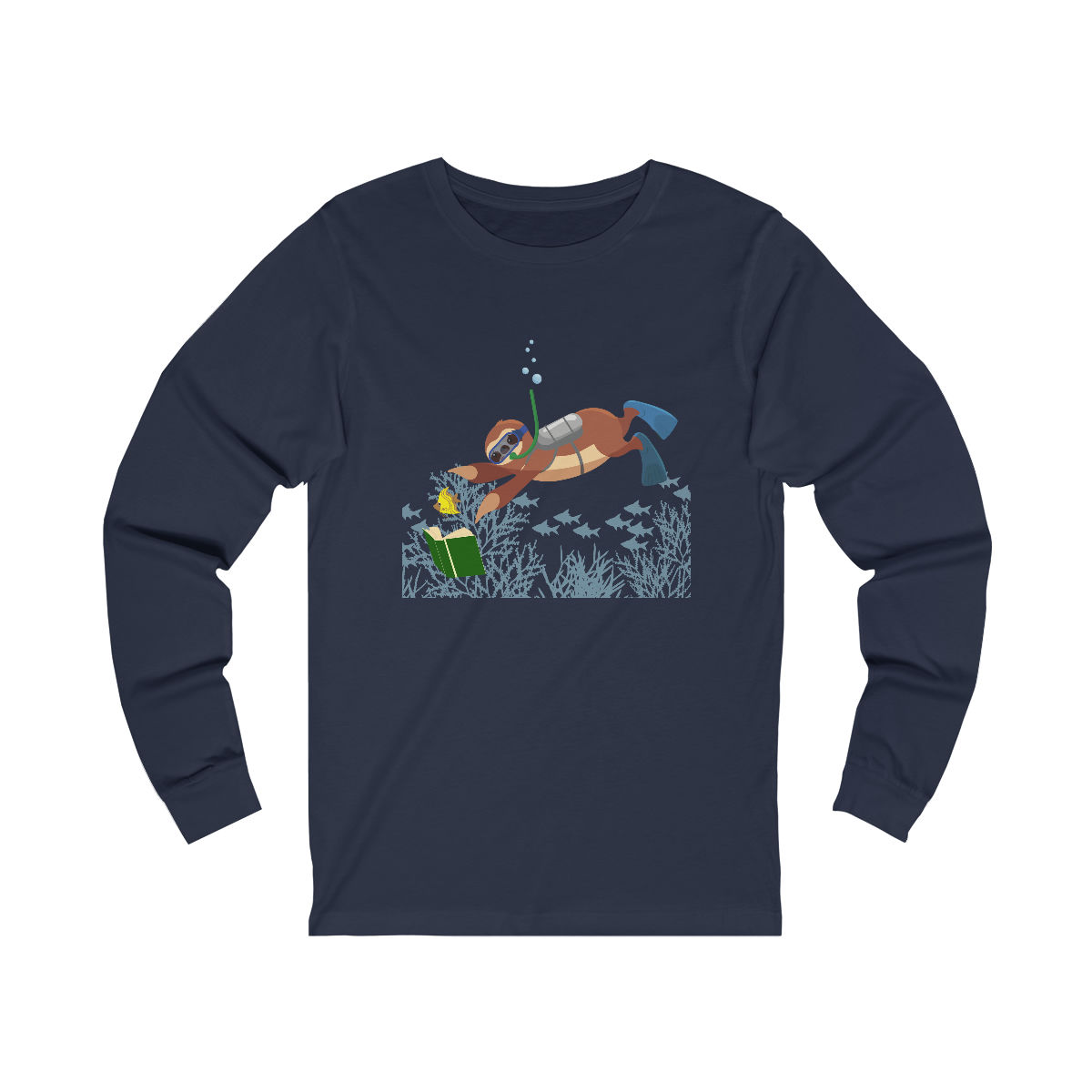 Sloth Underwater: long sleeve tee