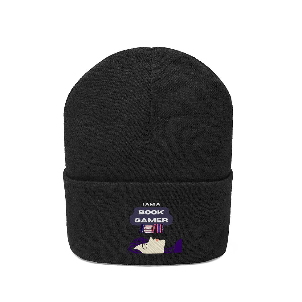 Thumbnail: I am a Book Gamer: Girl down: Knit Beanie