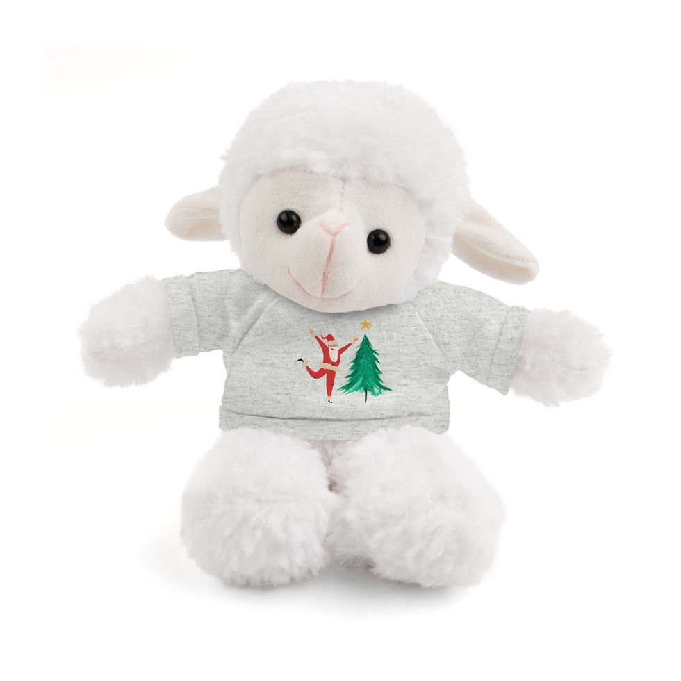Thumbnail: Santa Putting Star On Green Tree: Stuffed Animals with Tee