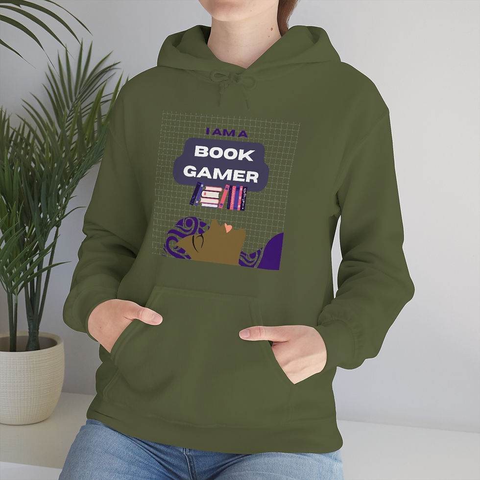 Thumbnail: I am a Book Gamer #1: Unisex Heavy Blend™ Hooded Sweatshirt