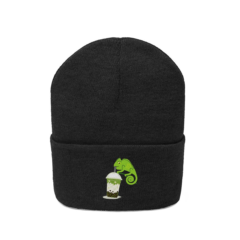 Thumbnail: Lizard Boba Knit Beanie