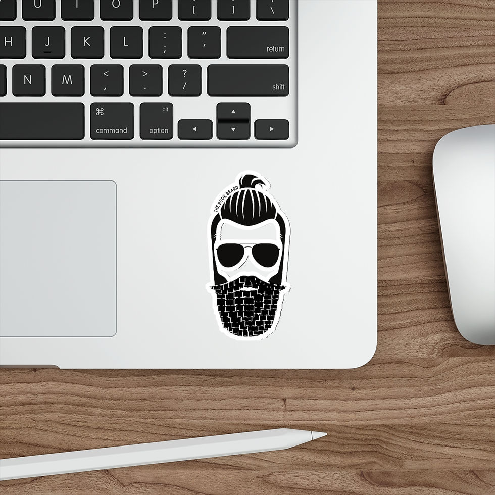 Thumbnail: Book Beard: Silver Fox: Die-Cut Stickers
