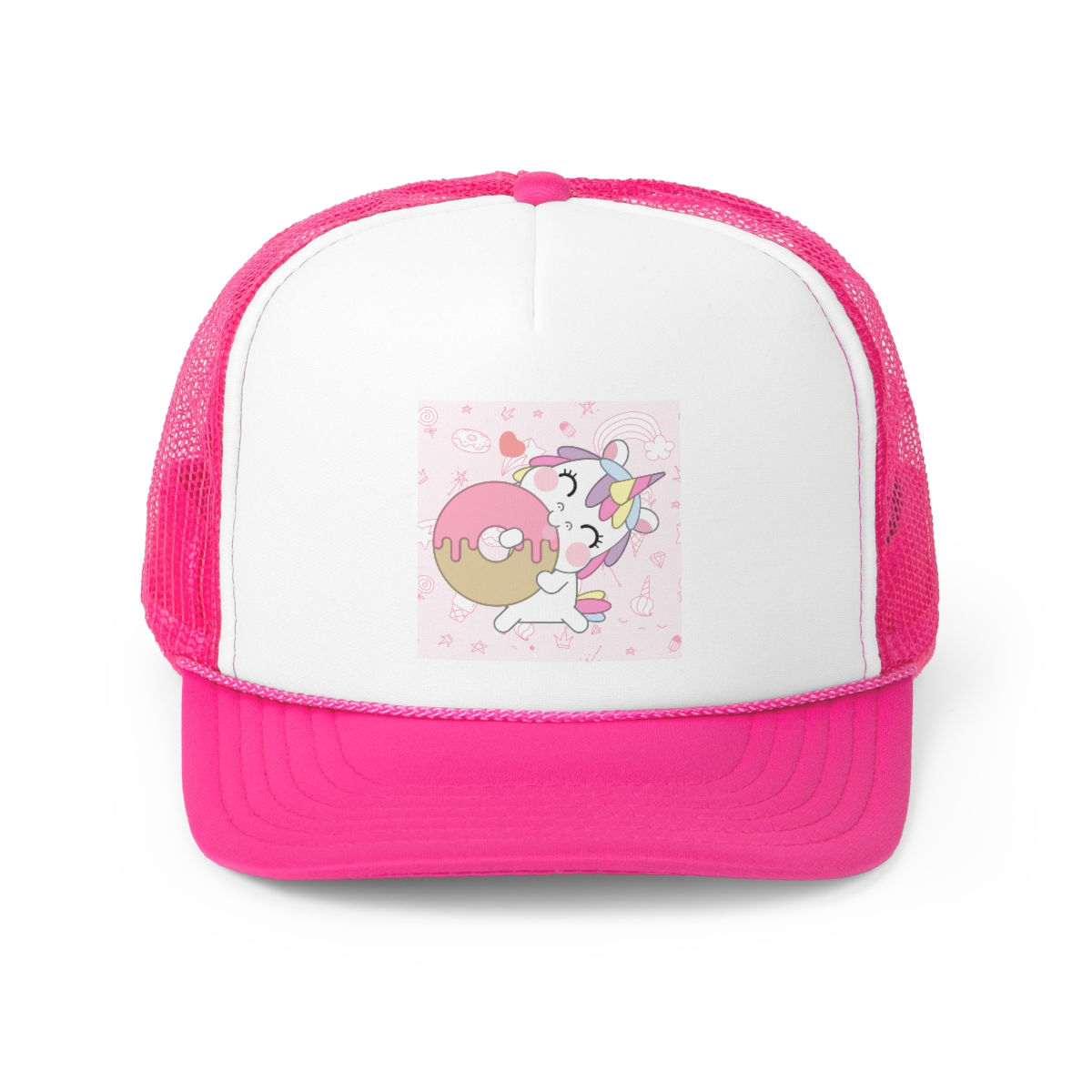 Cute unicorn happiness:Trucker Caps
