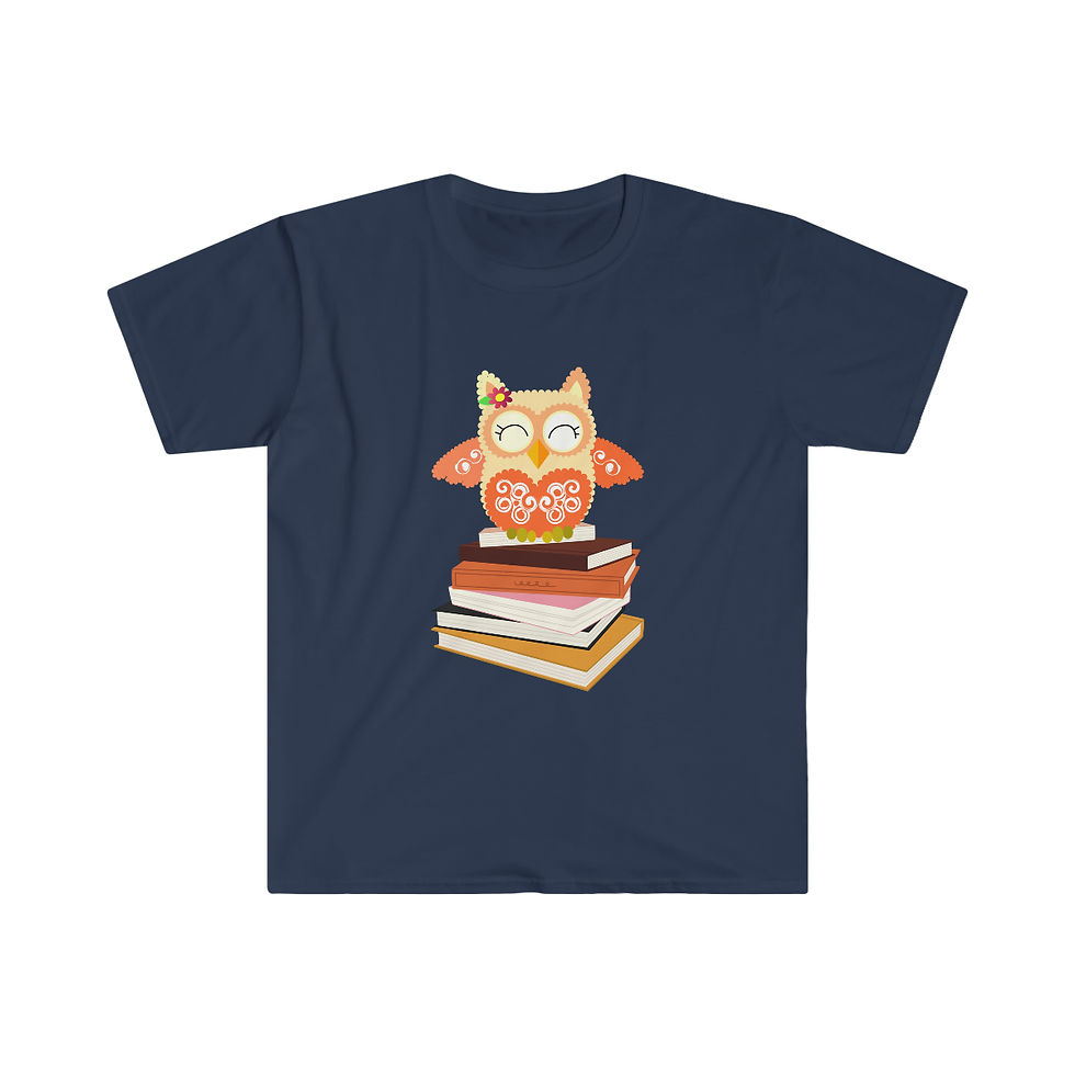 Thumbnail: Fancy Owl Stack #1: Unisex Softstyle T-Shirt