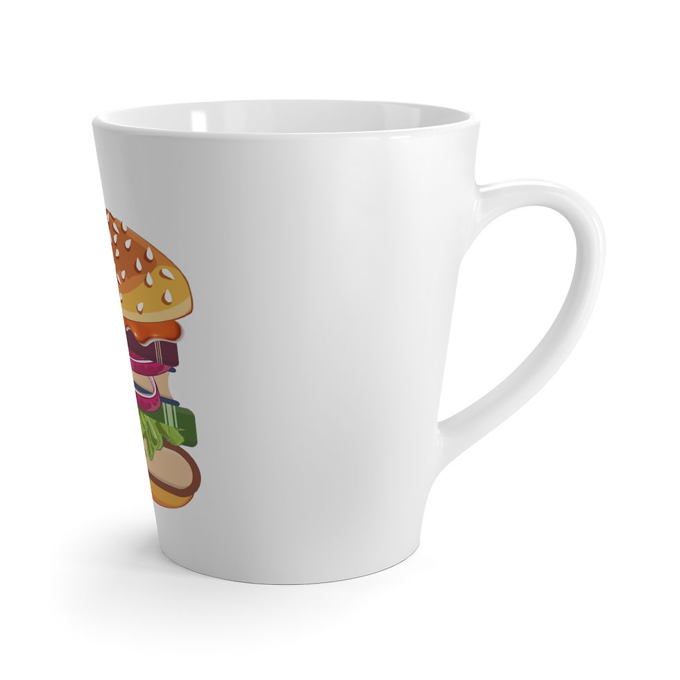 Thumbnail: The Supreme Book Burger: Latte Mug