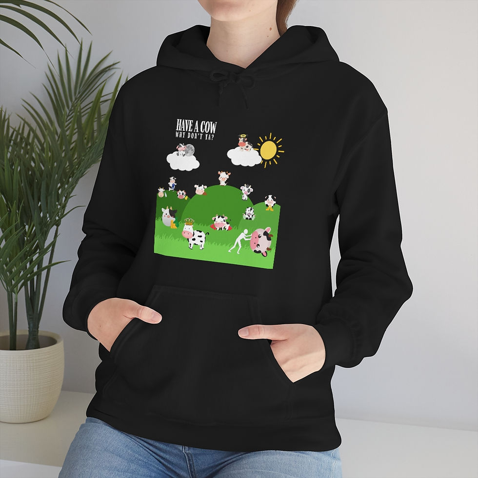 Thumbnail: "Have a Cow, why Don't Ya?": Unisex Heavy Blend™ Hooded Sweatshirt