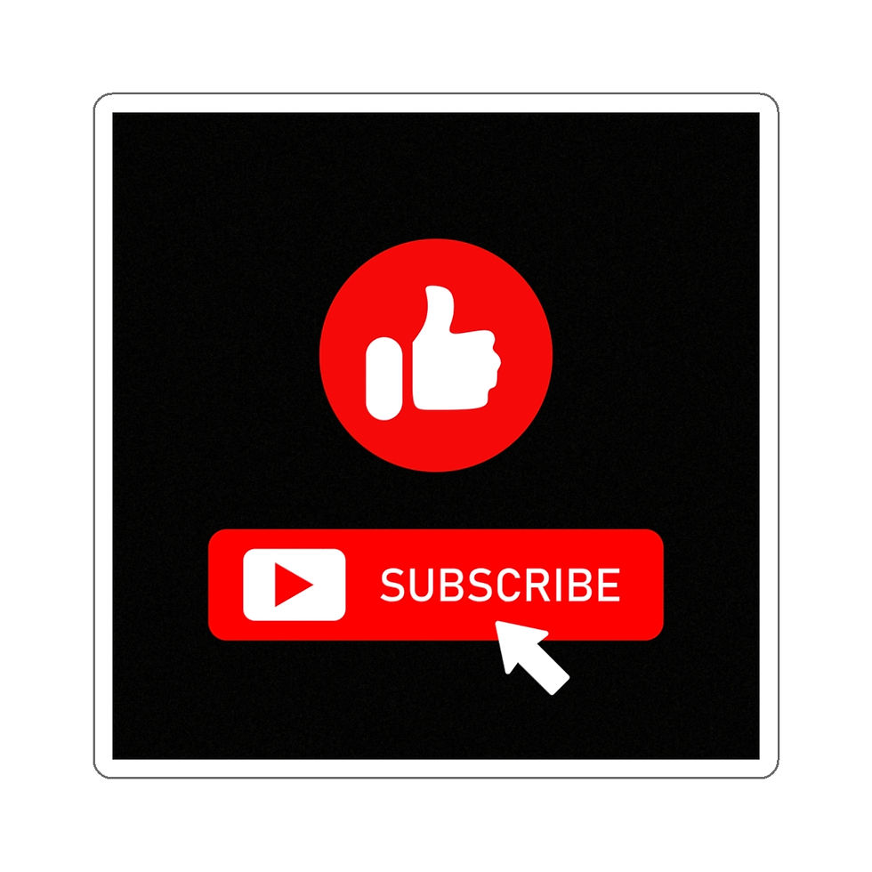 Thumbnail: Like and Subscribe: Die-Cut Stickers