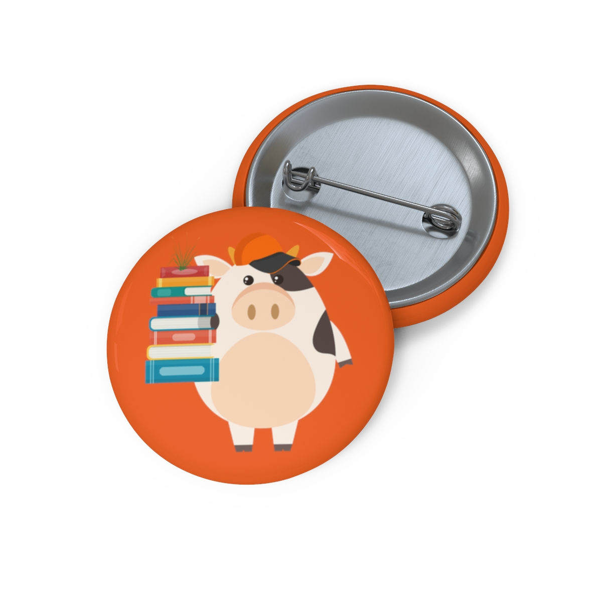 Cow Book Lover: Pin Buttons