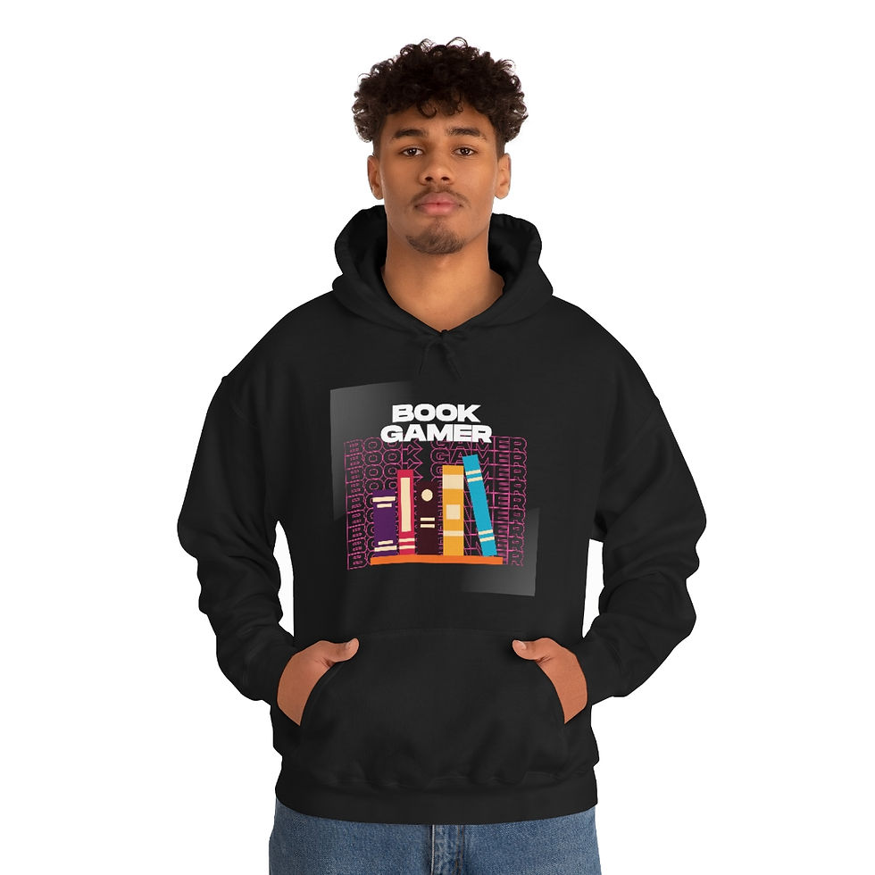 Thumbnail: Book Gamer, Stack Up: Unisex Heavy Blend™ Hooded Sweatshirt