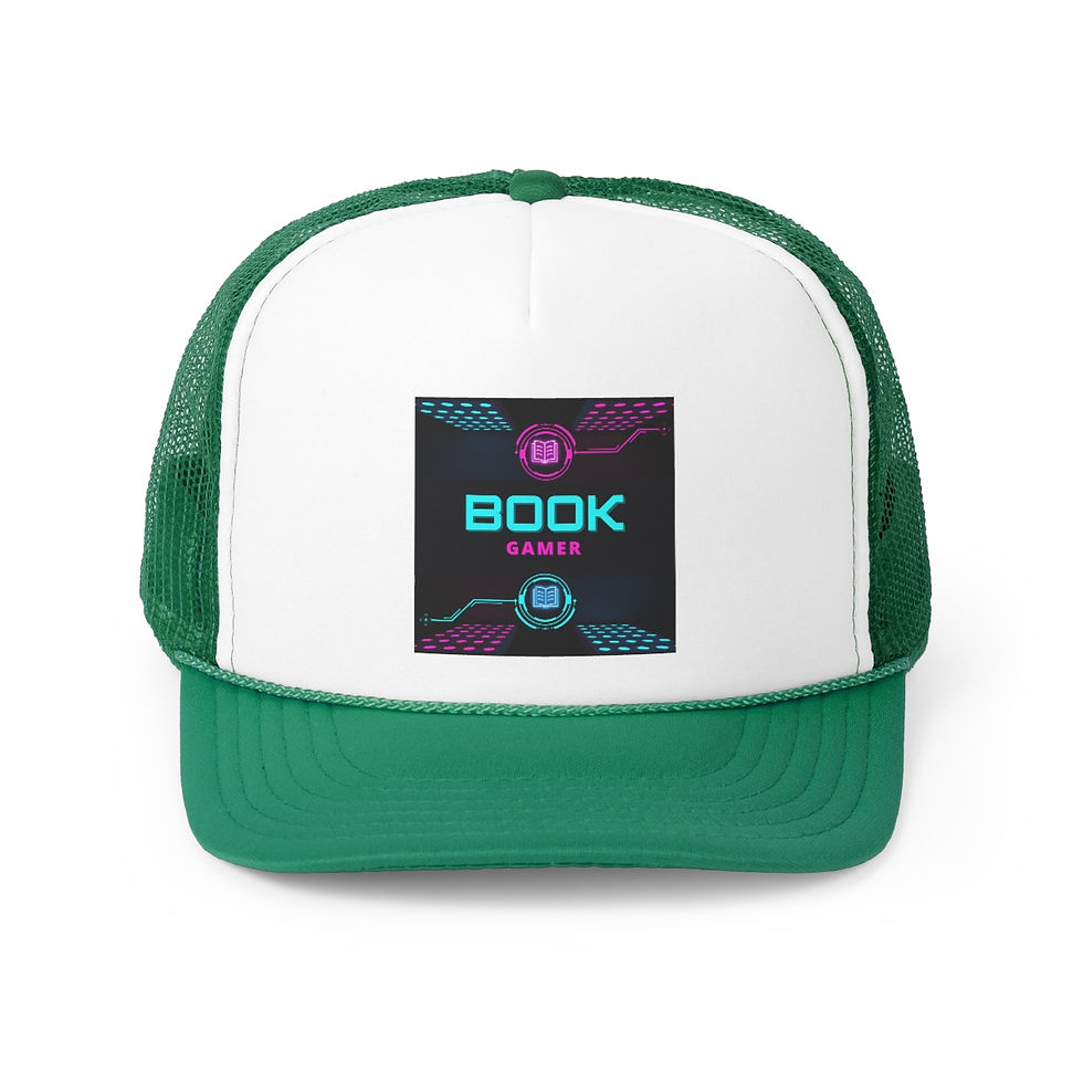 Thumbnail: Book Gamer Pink and Blue Vortex: Trucker Caps