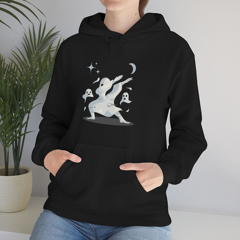 Thumbnail: Ghosts Dabbing At The Moon: Unisex Heavy Blend™ Hooded Sweatshirt