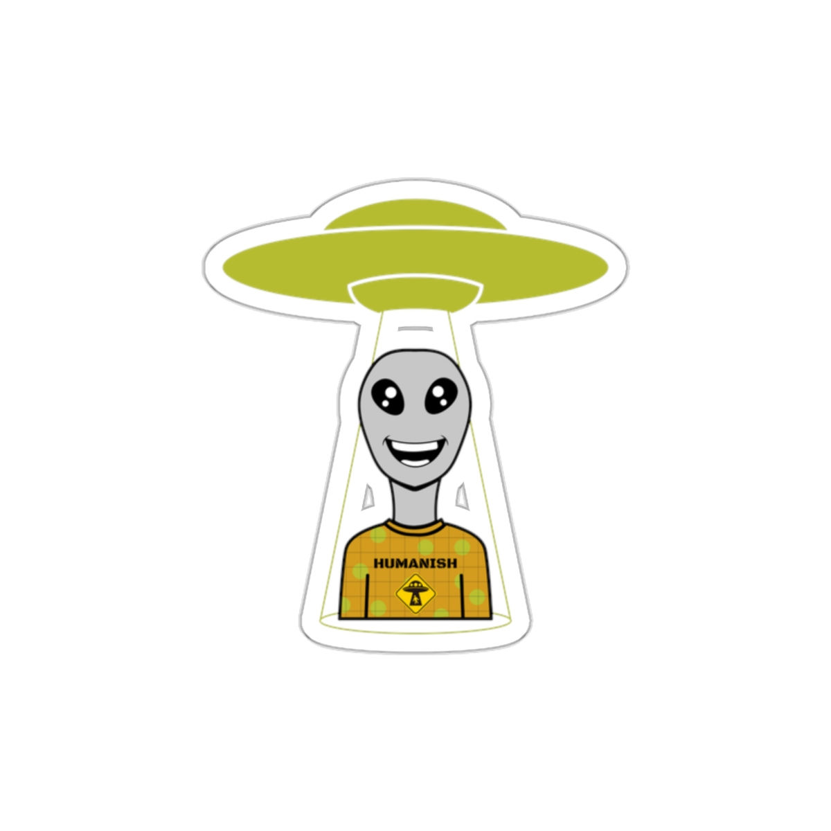 Humanish / Alien Design #2: Die-Cut Stickers