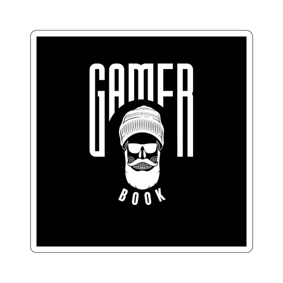 Thumbnail: Book Gamer Beanie Dude: Die-Cut Stickers