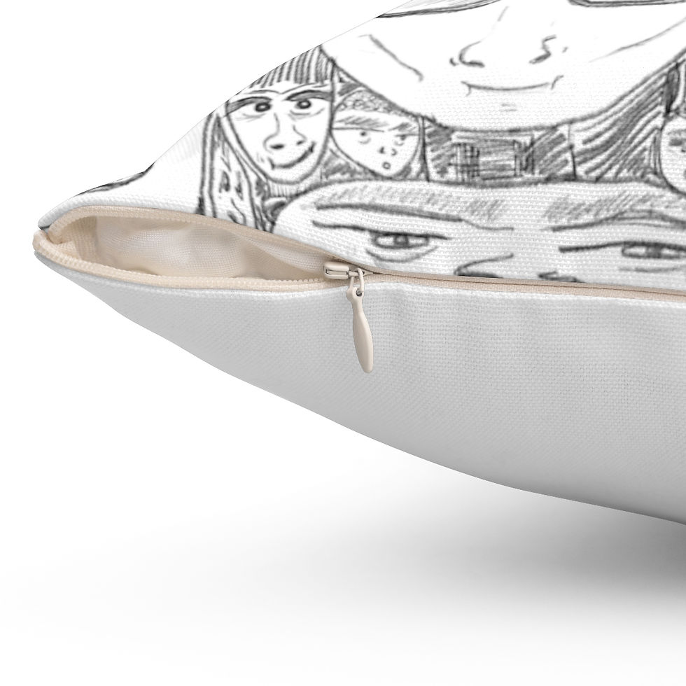 Thumbnail: Audience #3: Of All People: Spun Polyester Square Pillow