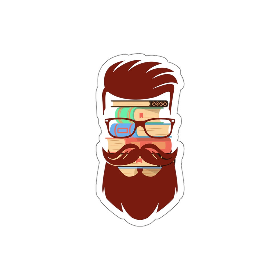 Thumbnail: Brown Noggin' Head Die-Cut Stickers