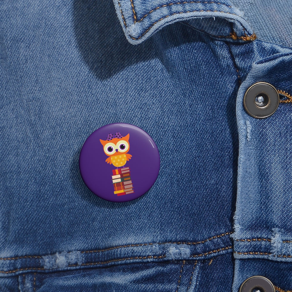 Thumbnail: Owl design #2: Custom Pin Buttons