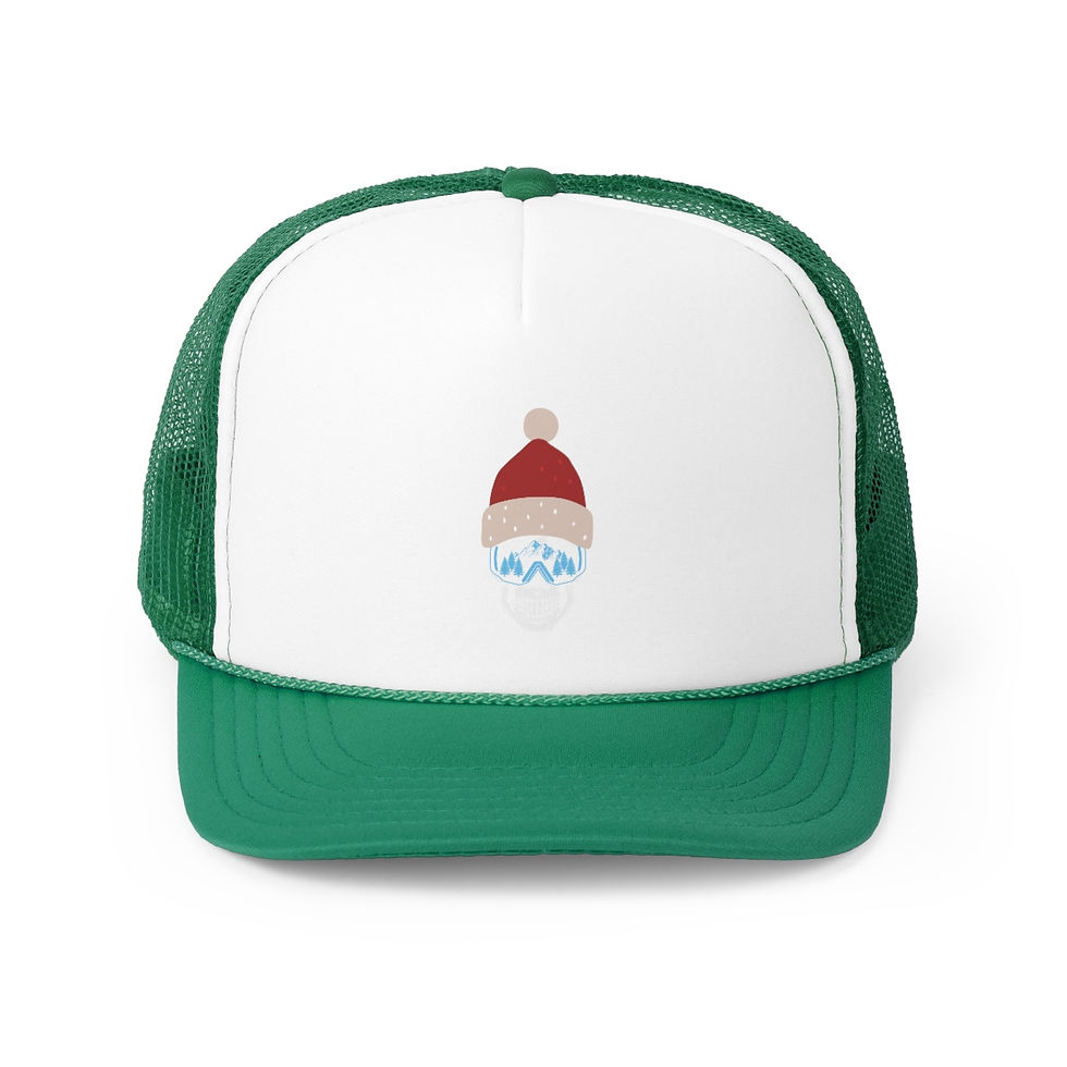 Thumbnail: Ski Skull With Multi-Colored Hat: Trucker Caps