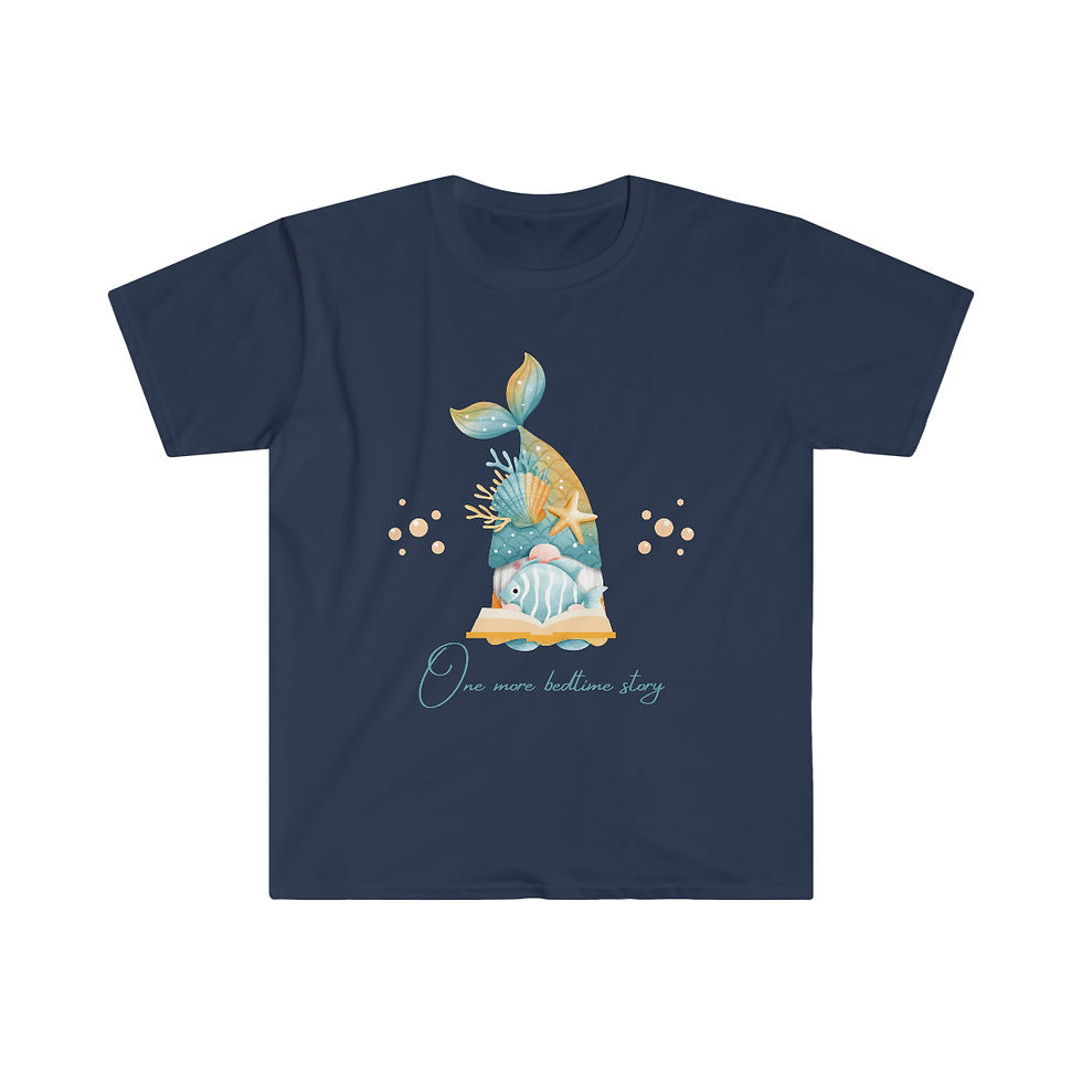 Thumbnail: Copy of  One More Bedtime Story Gnome Style #3: Unisex Softstyle T-Shirt