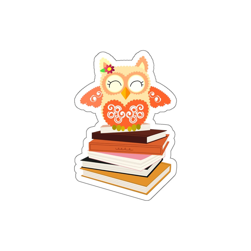 Thumbnail: Fancy Owl Stack #1: Die-Cut Stickers