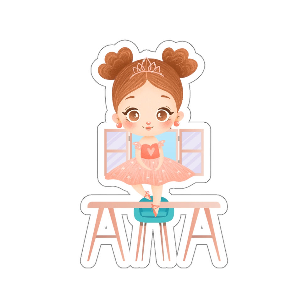 Thumbnail: Ballerina #4:  Die-Cut Stickers