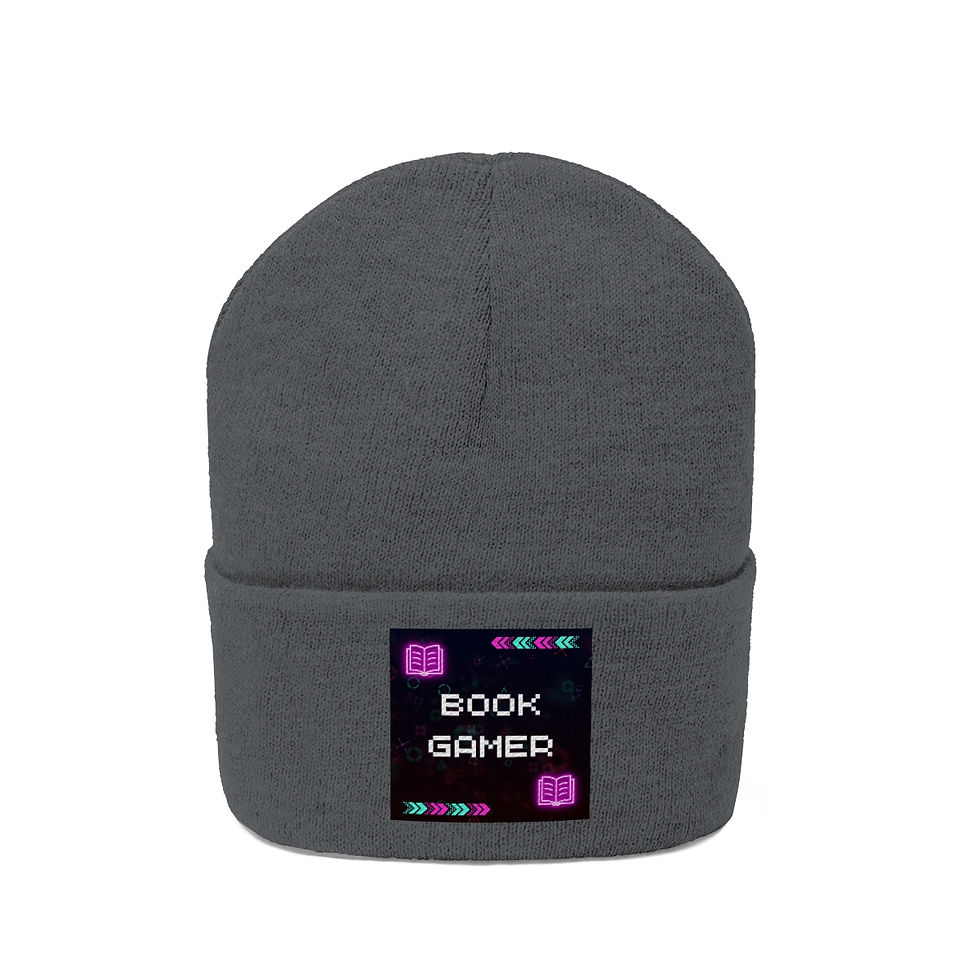 Thumbnail: Book Gamer, Pink Designs: Knit Beanie