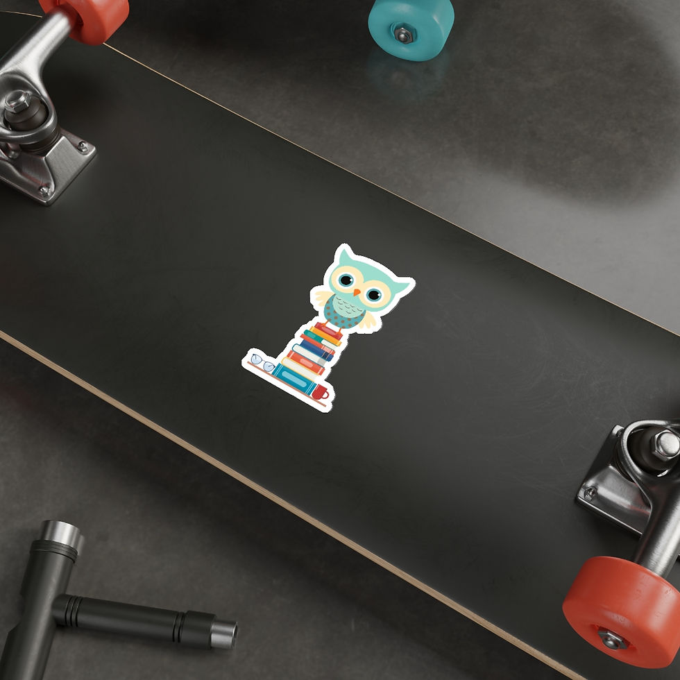 Thumbnail: Owl design #3: Die-Cut Stickers