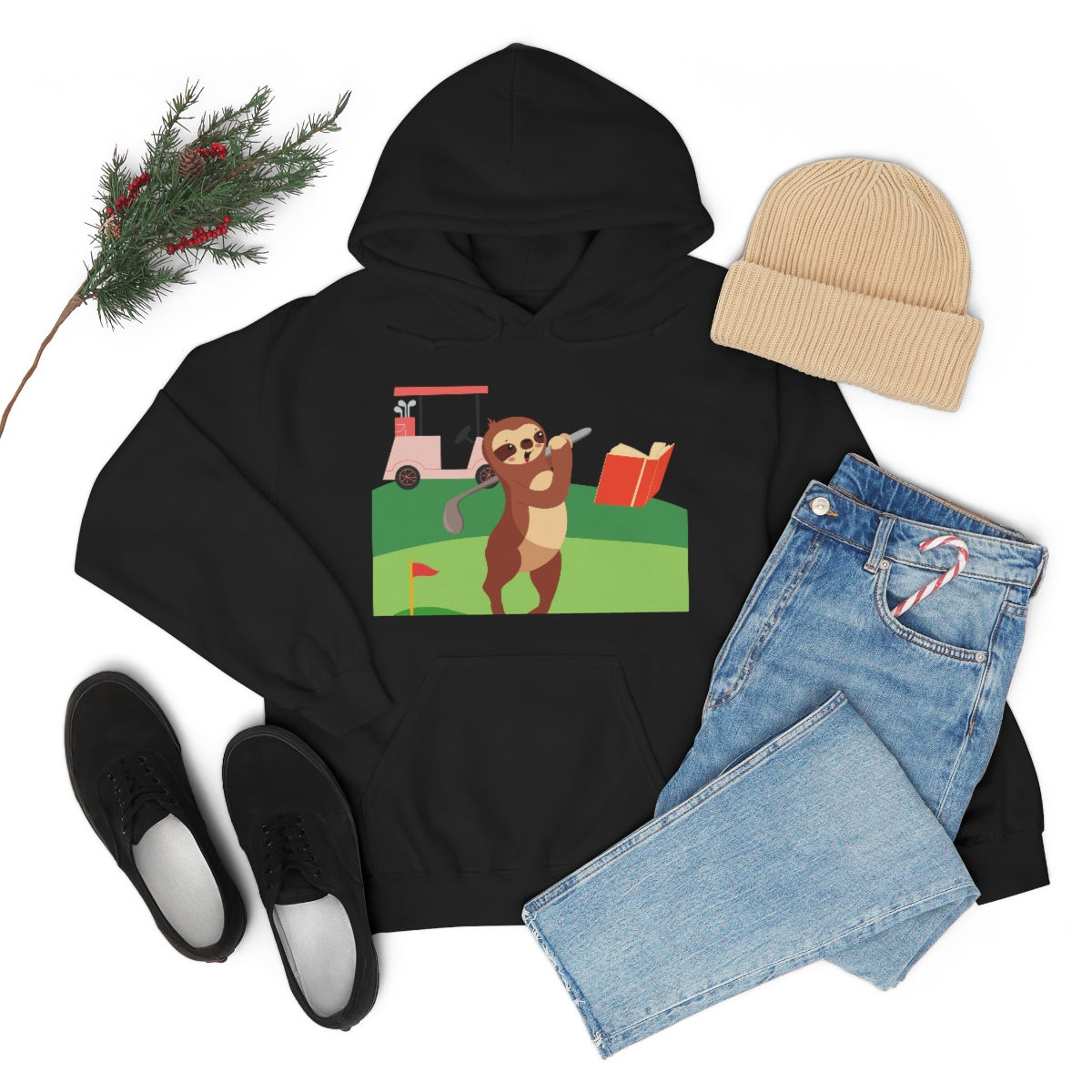 Sloth Golf: Unisex Heavy Blend™ Hooded Sweatshirt