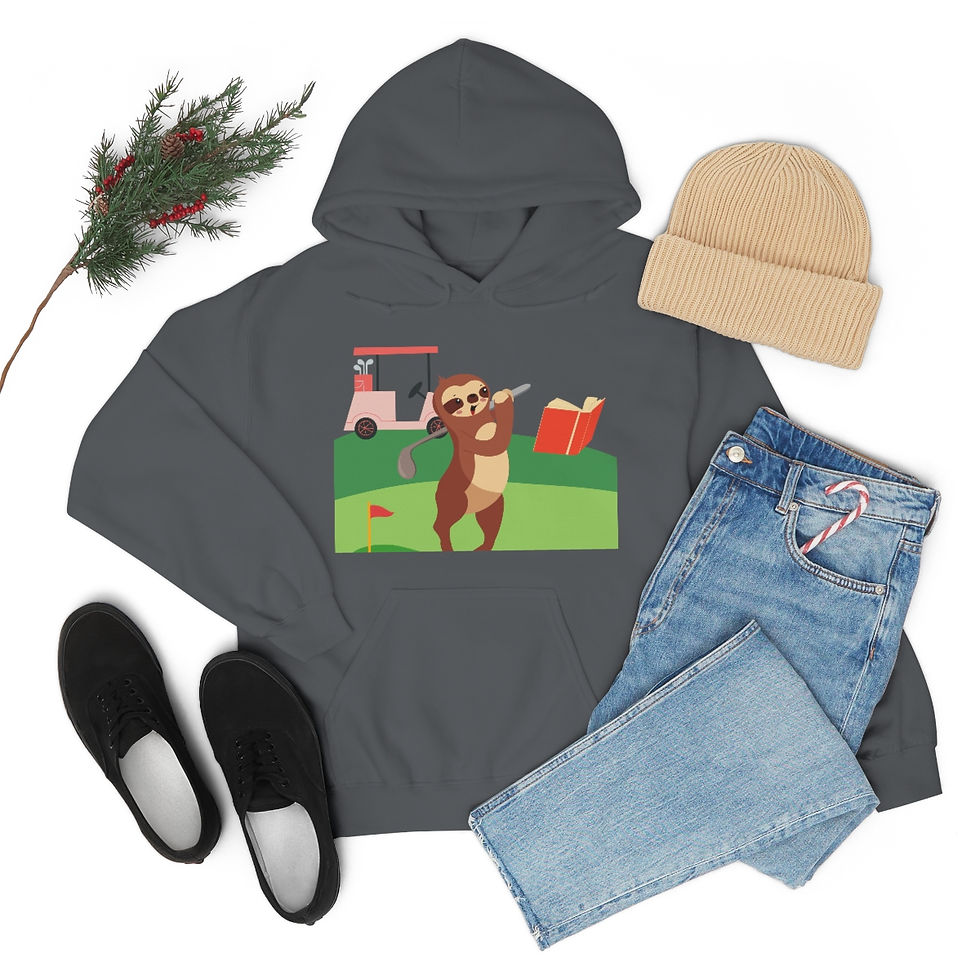 Thumbnail: Sloth Golf: Unisex Heavy Blend™ Hooded Sweatshirt