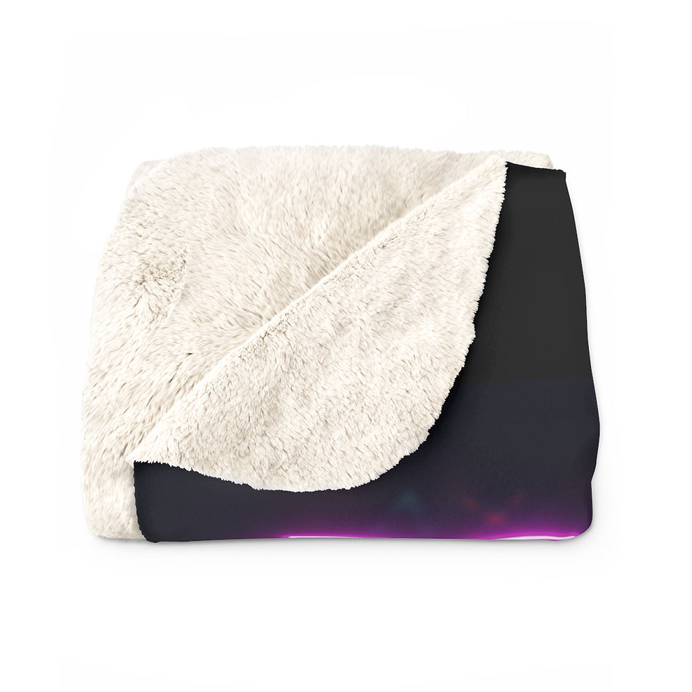 Thumbnail: Book Gamer, Pink Retro Design: High Quality Cozy Fleece Blanket