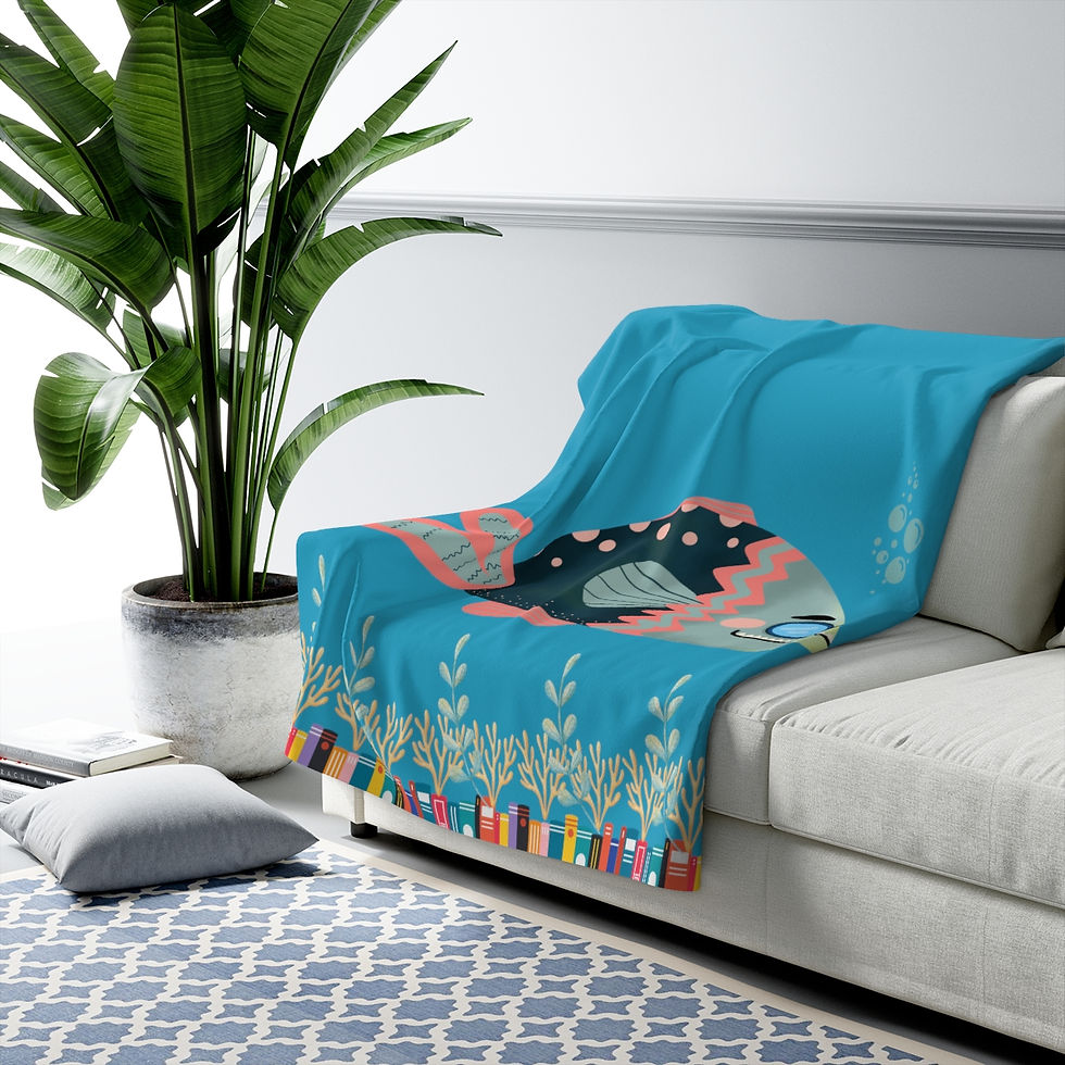 Thumbnail: Crazy Clown Fish #2: High Quality Cozy Fleece Blanket