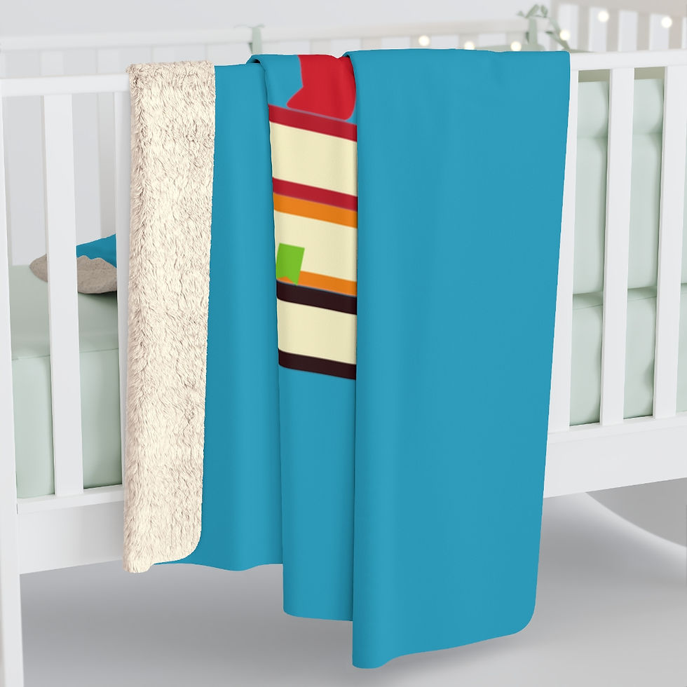 Thumbnail: Book Doll on Book Stack: High Quality Cozy Fleece Blanket