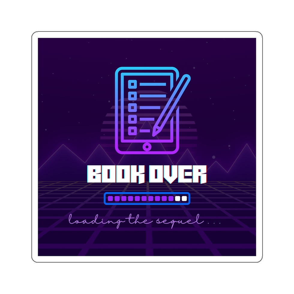 Thumbnail: Book Over, Loading the Sequel: Purple and Blue: Die-Cut Stickers