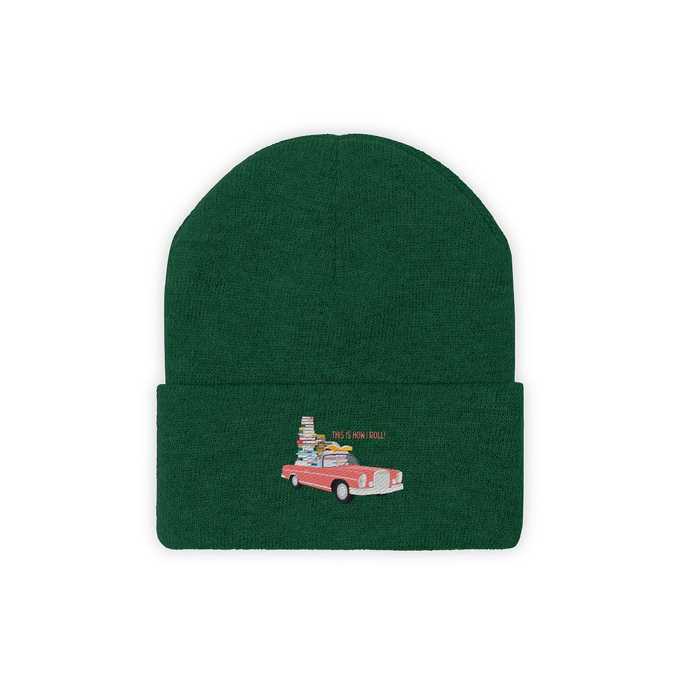 Thumbnail: This is How I Roll: Pink -  Knit Beanie