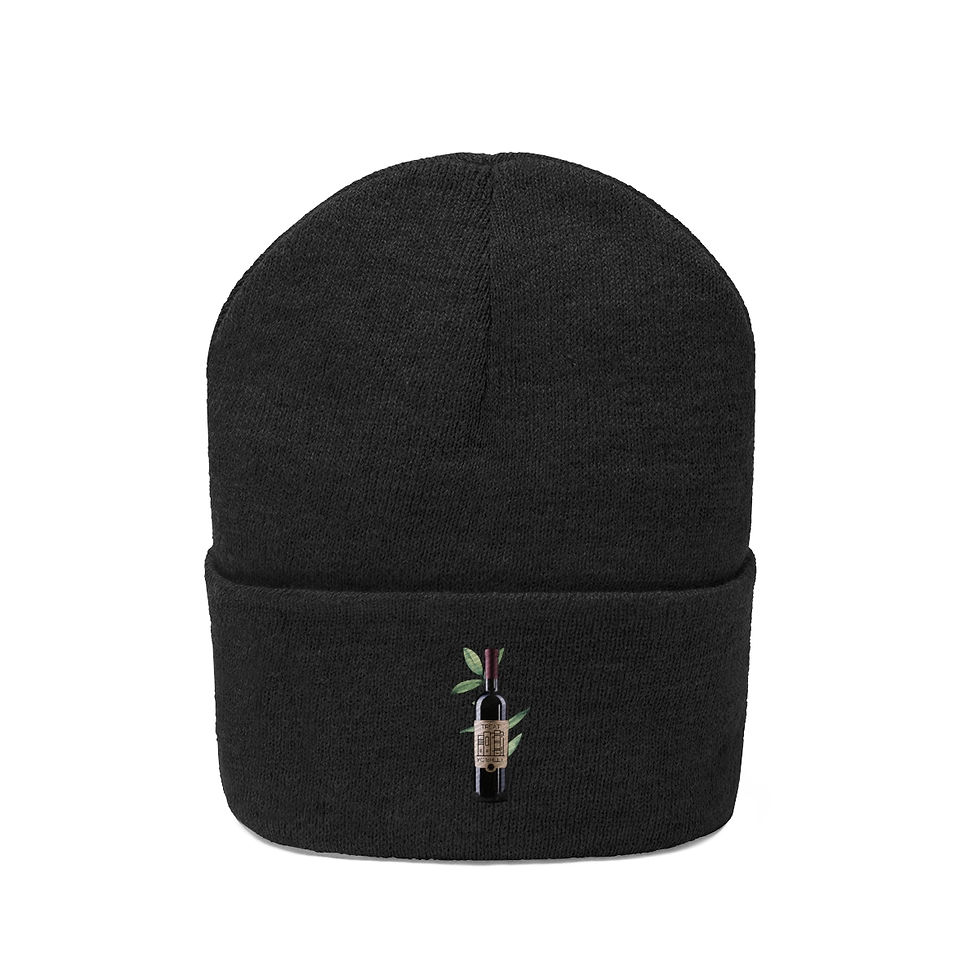 Thumbnail: Need Another Thriller Wine Label Knit Beanie