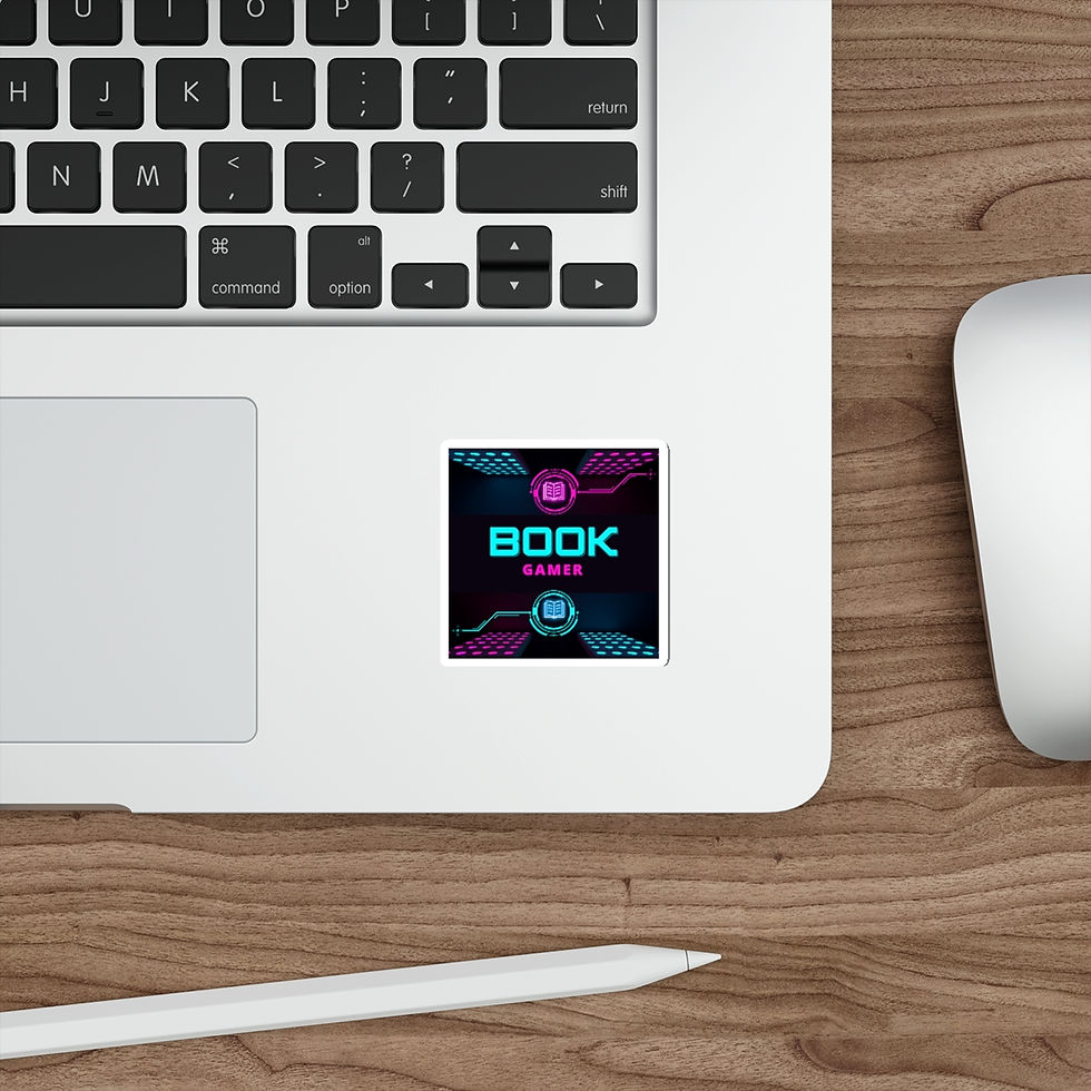 Thumbnail: Book Gamer Pink and Blue Vortex: Die-Cut Stickers