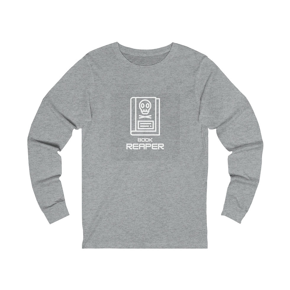 Thumbnail: The Book Reaper: long sleeve tee