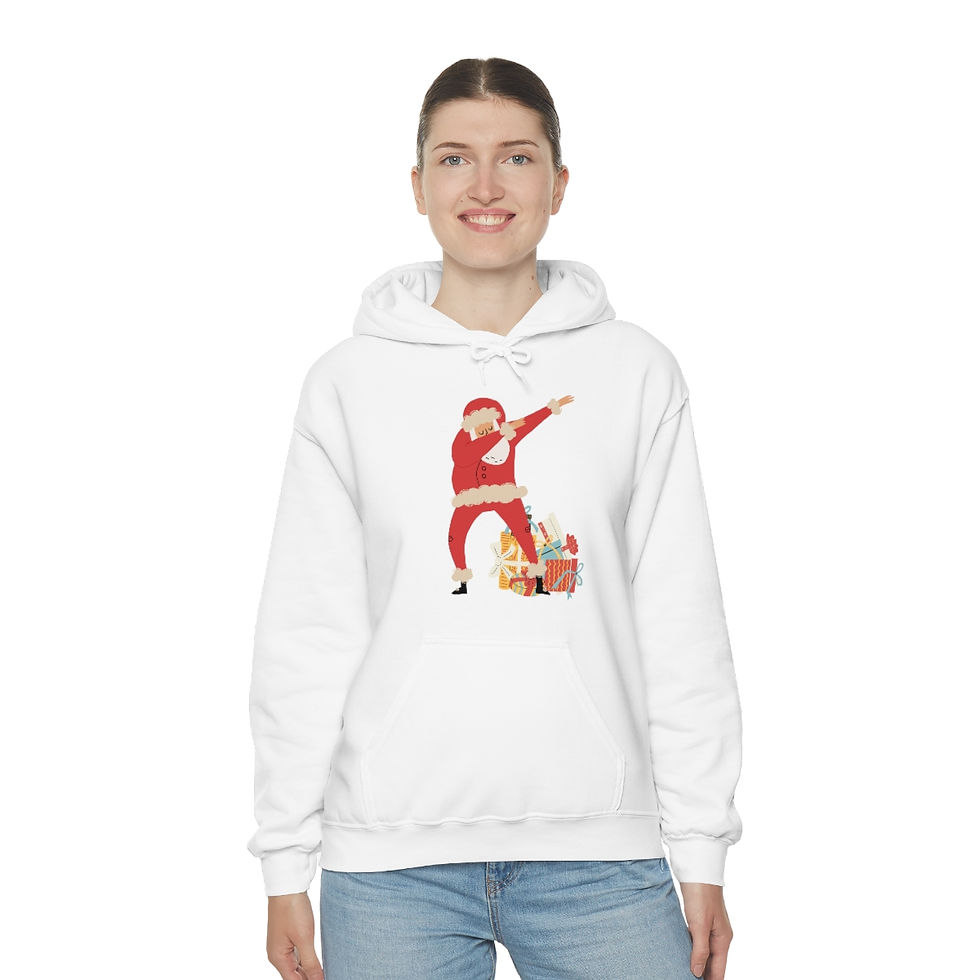 Thumbnail: Santa Dabbing to His Presents: Unisex Heavy Blend™ Hooded Sweatshirt