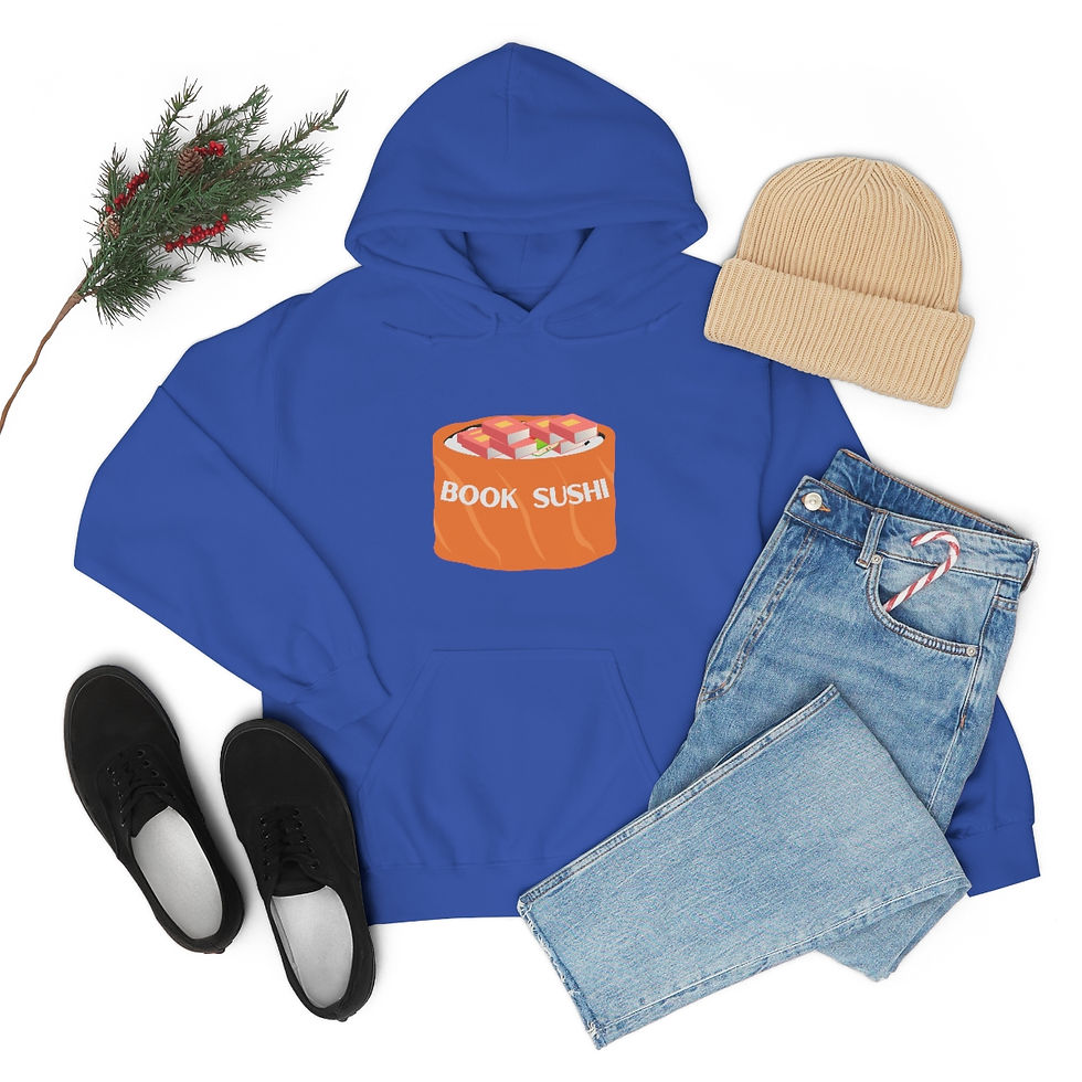 Thumbnail: Book Sushi #2: Unisex Heavy Blend™ Hooded Sweatshirt