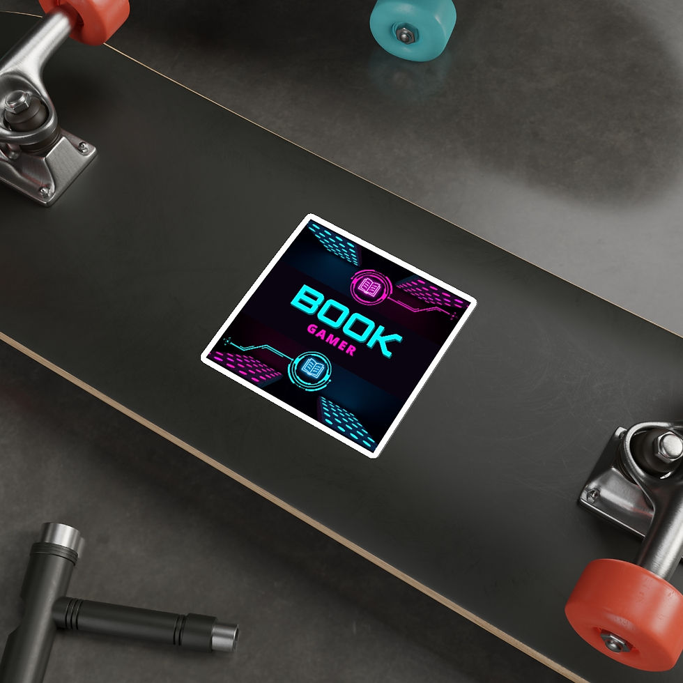 Thumbnail: Book Gamer Pink and Blue Vortex: Die-Cut Stickers