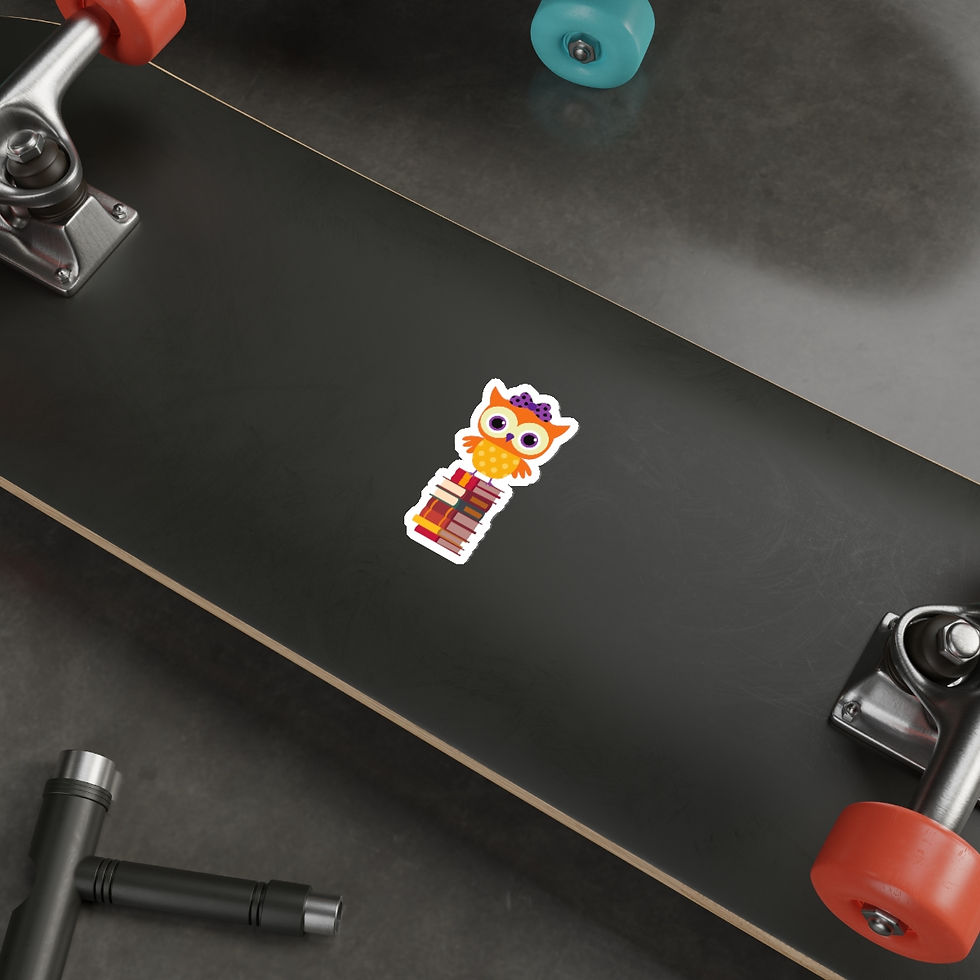 Thumbnail: Owl design #2: Die-Cut Stickers