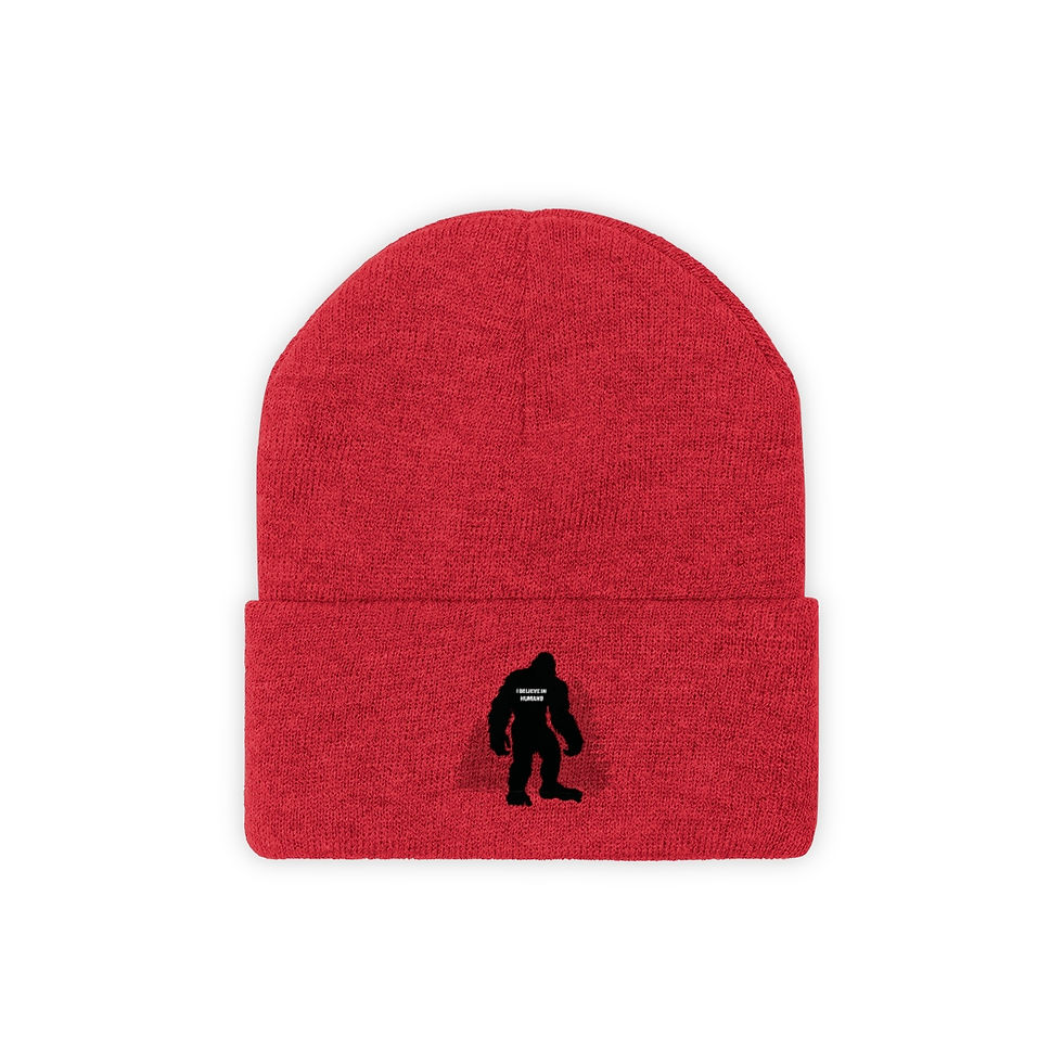 Thumbnail: I Believe In Humans: Knit Beanie