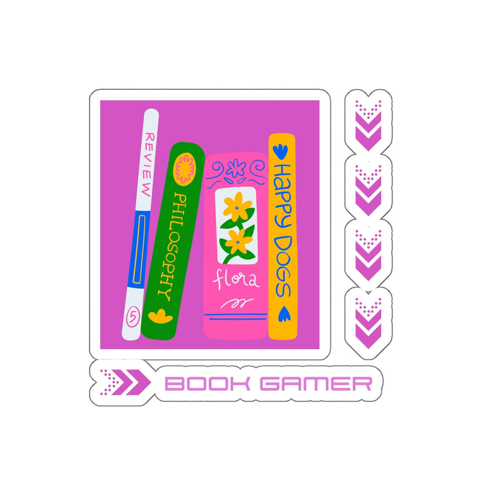 Thumbnail: Book Gamer Philosophy: Die-Cut Stickers